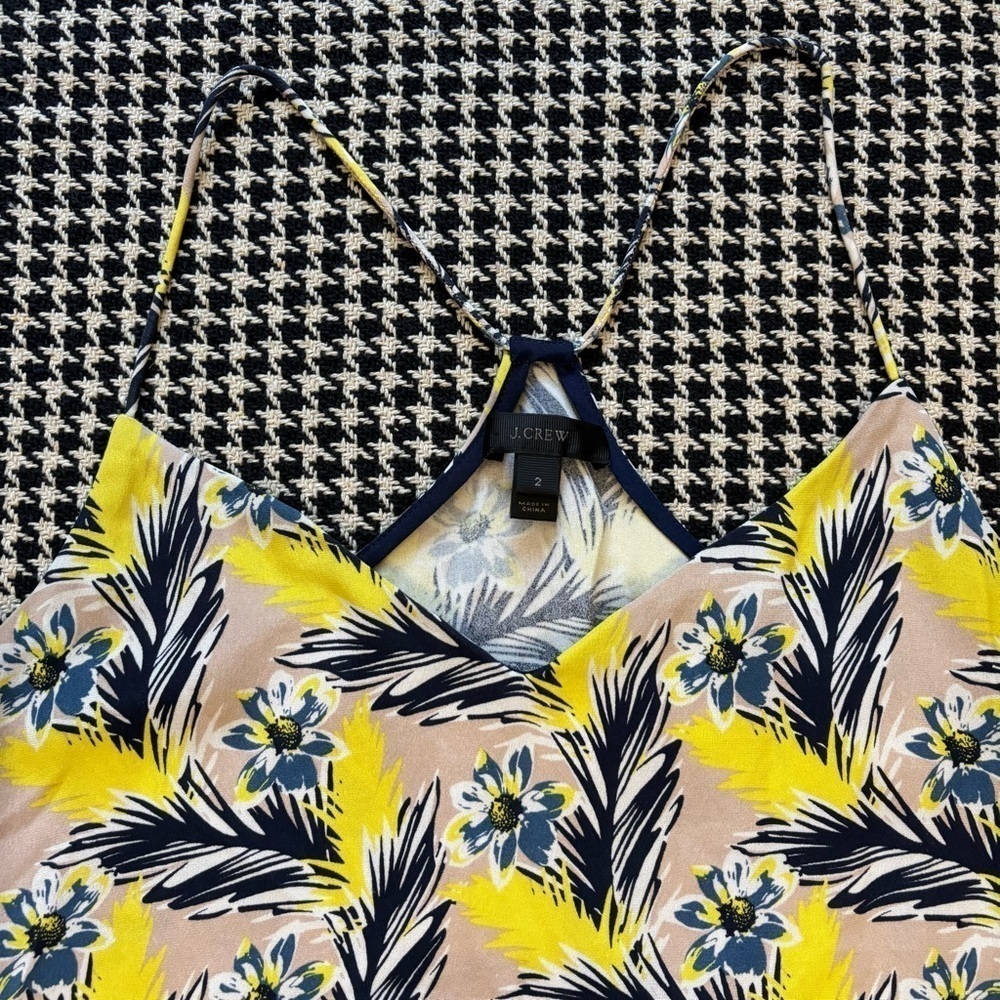 J. Crew | ‘Carrie’ Spring Meadow Silk Cami - Picture 5 of 14